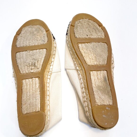 Tory Burch Cap Toe Canvas Espadrille Flats, Size 5.5 - Picture 7 of 9